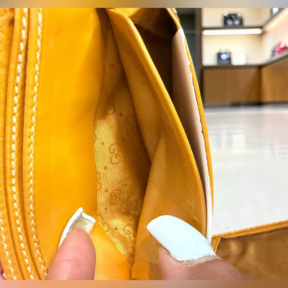 VINTAGE Gucci GG Canvas Bifold Wallet Tan Leather ( 90’s) - Picture 11 of 11